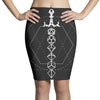 Dungeon Dice Sword T-Shirt Pencil Skirts