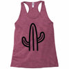 minimalistic cactus Racerback Tank