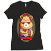 brown bear Ladies Fitted T-Shirt