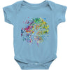 rainbow root Baby Onesie