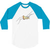 Creation of Adam Pizza 3/4 Sleeve Shirt