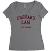 harvard law just kidding   funny Women's Triblend Scoop T-shirt