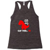 funny dino Racerback Tank