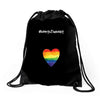 Worth The Wait Rainbow Drawstring Bags