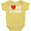 i love my boyfriend Baby Onesie