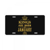 kings are born in january License Plate