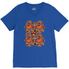 pumpkin pattern V-Neck Tee