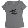 Plane Women's Triblend Scoop T-shirt