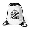 together we make a family Drawstring Bags