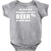 beer drinkers beer diet balance Baby Onesie