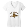 My Heart (a230) Women's V-Neck T-Shirt