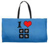 i love code Weekender Totes