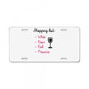 wine shopping License Plate