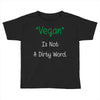 not a dirty word Toddler T-shirt