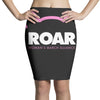 pussy roar - women's march alliance white logo Pencil Skirts
