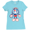 skull bolt Ladies Fitted T-Shirt