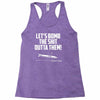 lets bomb the shit outta them Racerback Tank
