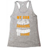 My Son Is Super Awesome His Stepdad Racerback Tank