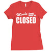 minds should never be closed Ladies Fitted T-Shirt
