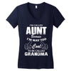 I'm Called Aunt Because I'm Way Too Cool To Be Called Grandma Women's V-Neck T-Shirt