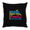 music is my drug Throw Pillow