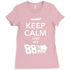 keep calm and hit 88 mph time travel Ladies Fitted T-Shirt