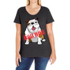 bad dog Ladies Curvy T-Shirt