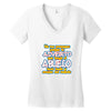 no me provoques porque Women's V-Neck T-Shirt