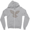 dove typography Zipper Hoodie