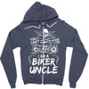 You Cant Scare Me I am Biker Uncle Zipper Hoodie