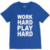 work out play hard funny V-Neck Tee
