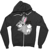 kiss my soft ass Zipper Hoodie