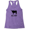 bull shirt funny small humor crude awesome beer tee cool geek nerd hum Racerback Tank