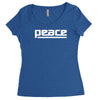 peace drum new Women's Triblend Scoop T-shirt