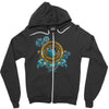 turn the time twist the space Zipper Hoodie