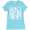 v3 eat sleep snap Ladies Fitted T-Shirt