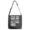 military has my soldier i have his heart Adjustable Strap Totes