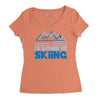 i'd rather be skiing Women's Triblend Scoop T-shirt