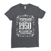 vintage made in 1950 perfectly aged a living legend Ladies Fitted T-Shirt