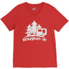 roughin' it roughing trailer camping camp V-Neck Tee