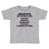 Smartass September Girl Toddler T-shirt