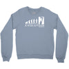 climbing ape to evolution climb indoor outdoor Crewneck Sweatshirt