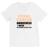 Uterine Cancer Awareness I Wear Peach For Some Special To Me V-Neck Tee