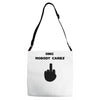 omg nobody cares Adjustable Strap Totes
