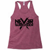 never surrender 2 Racerback Tank