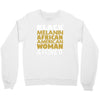 melanin african american woman Crewneck Sweatshirt