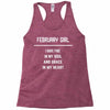 February Girl Racerback Tank