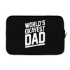 world's okayest dad funny Laptop sleeve