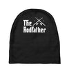 the rodfather   mens funny fishing Baby Beanies
