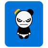 angry panda rainbow Mousepad